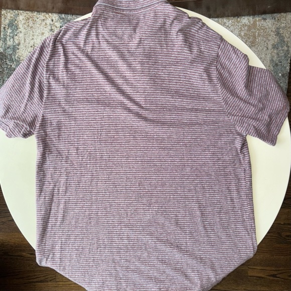 Faherty Men’s Soft Organic Cotton Stripe Polo Shirt Size XL Red Blue - Picture 5 of 8